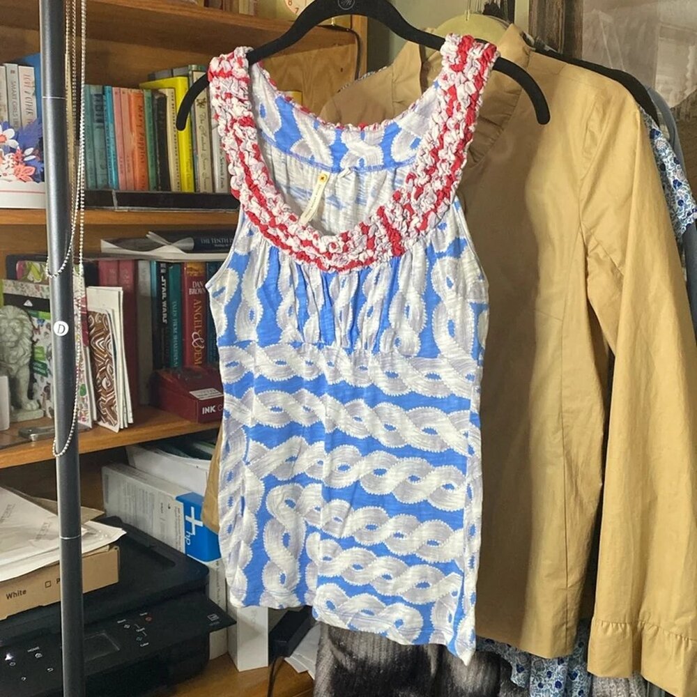 LITTLE YELLOW BUTTON knit tank